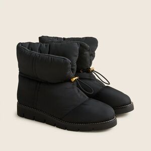 J. Crew Black Winter Puffer Boots
